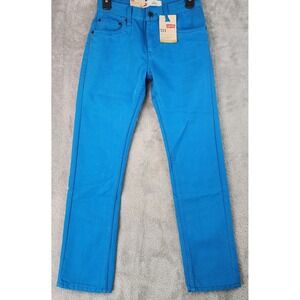 Levis 511 Skinny Fit Jeans Boys 10 Regular 25 x 25 Blue Wave Black Fill Casual